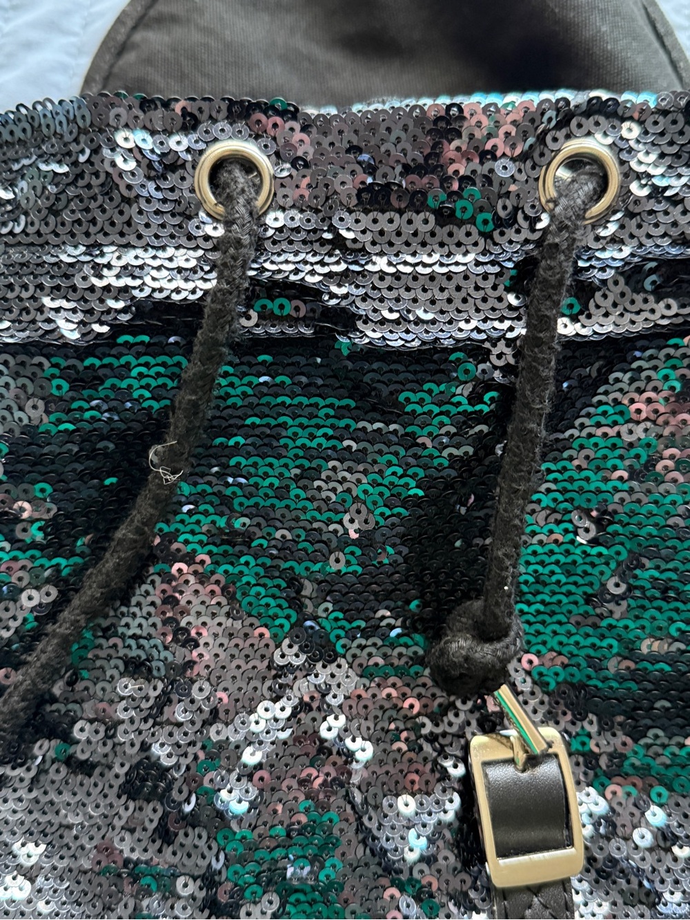 Victoria's Secret PINK Black Sequin Backpack - Picture 2 of 9